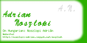 adrian noszlopi business card